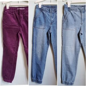 3-Piece Tinseltown Velvet & Denim Jogger Bundle